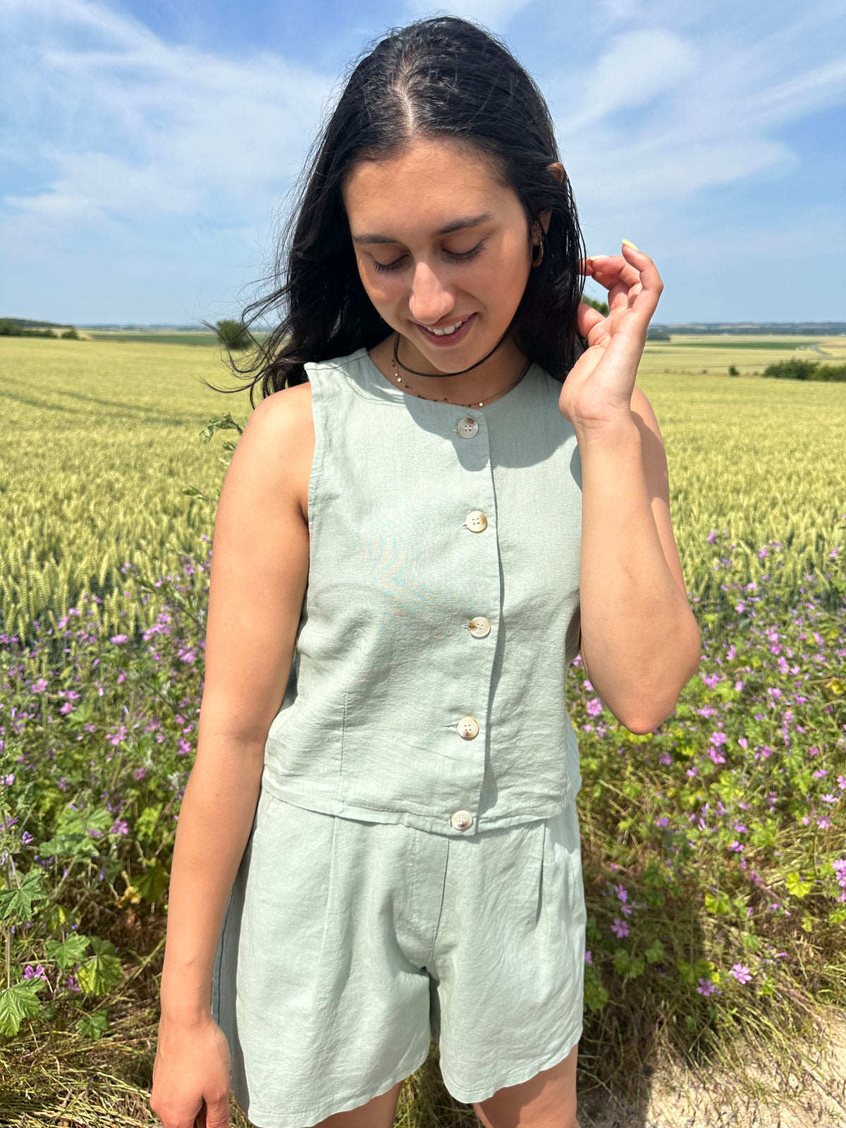 Haut lin kaki - Polis