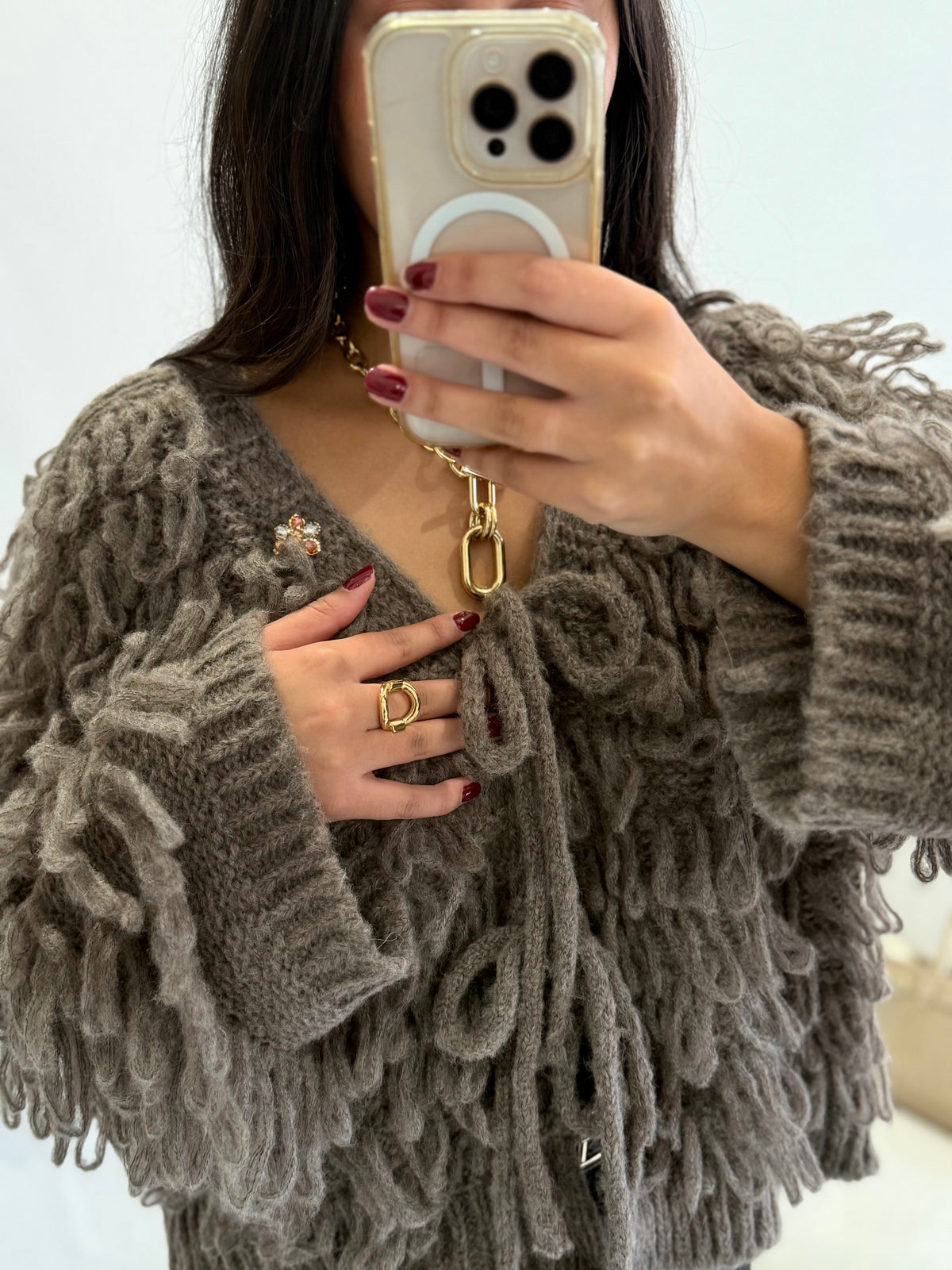 Gilet marron glacé - Alica