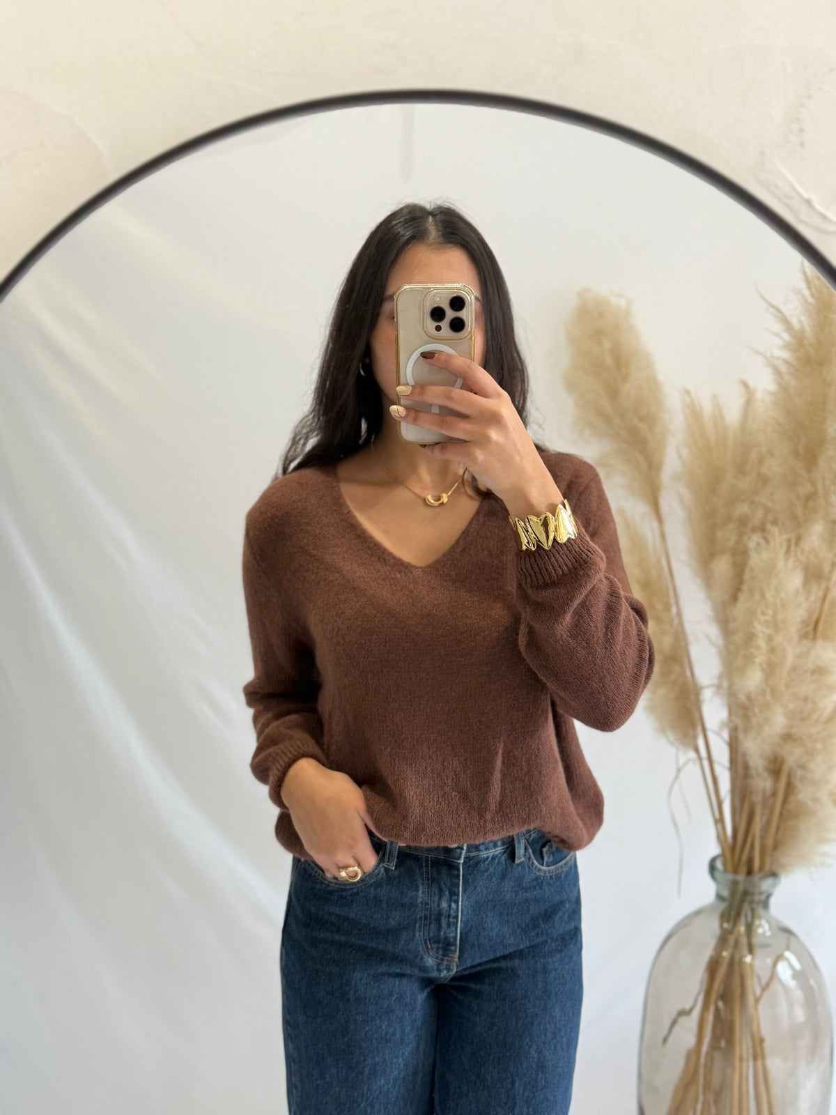 Pull marron - Nina