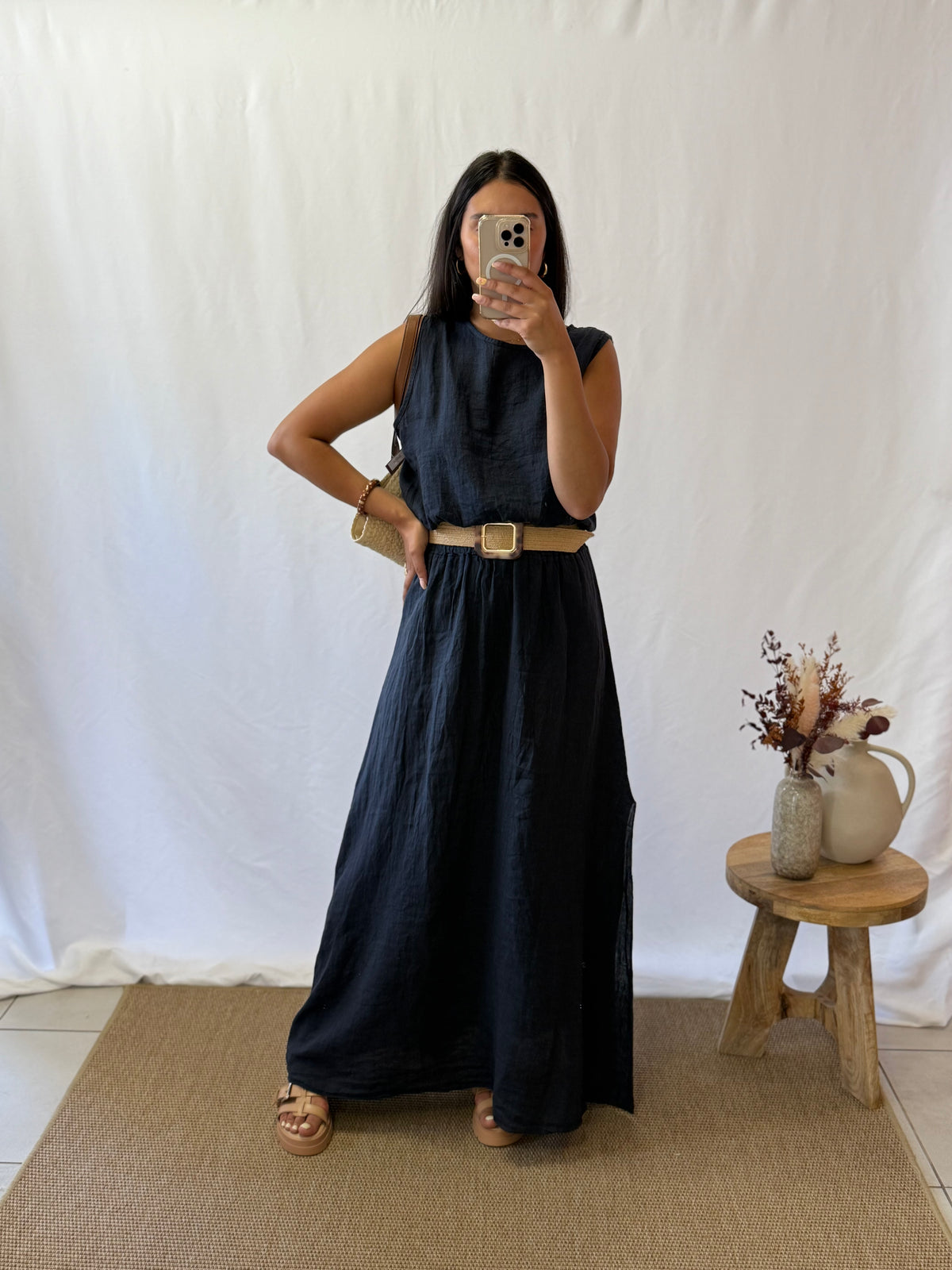 Ensemble lin marine - Astrid