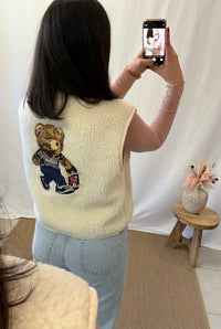 Gilet écru - Ourson
