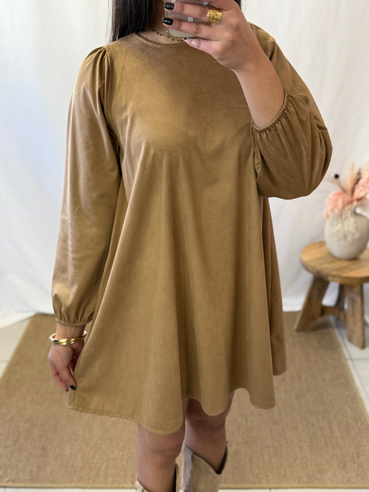 Robe daim Camel - Vanes