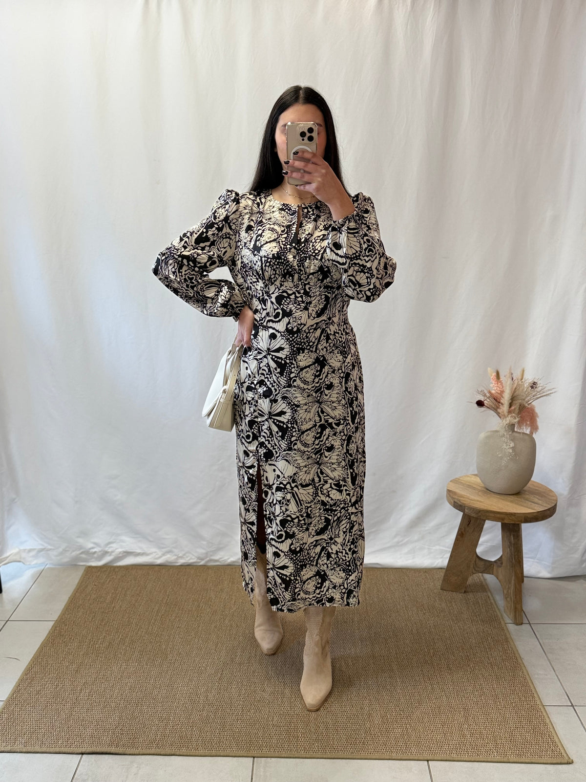 Robe longue motifs - Adix