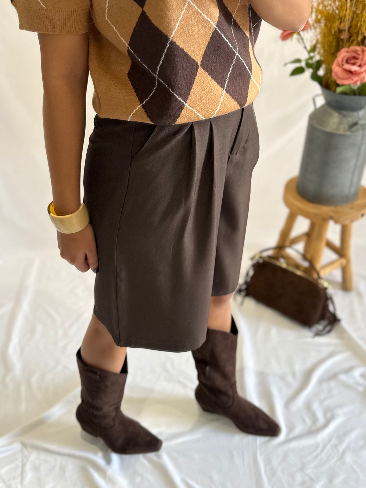 Bermuda marron - Orio