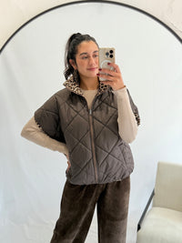 Veste réversible - Léopard