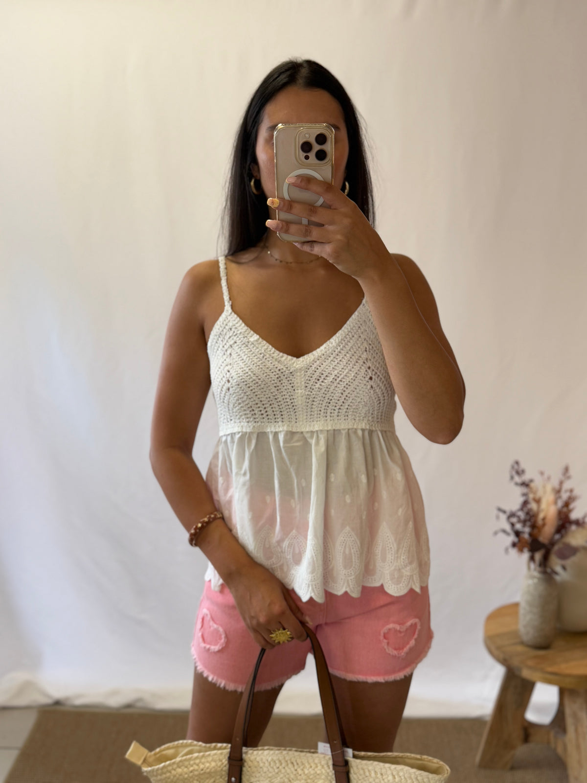 Top crochet blanc - Louisy