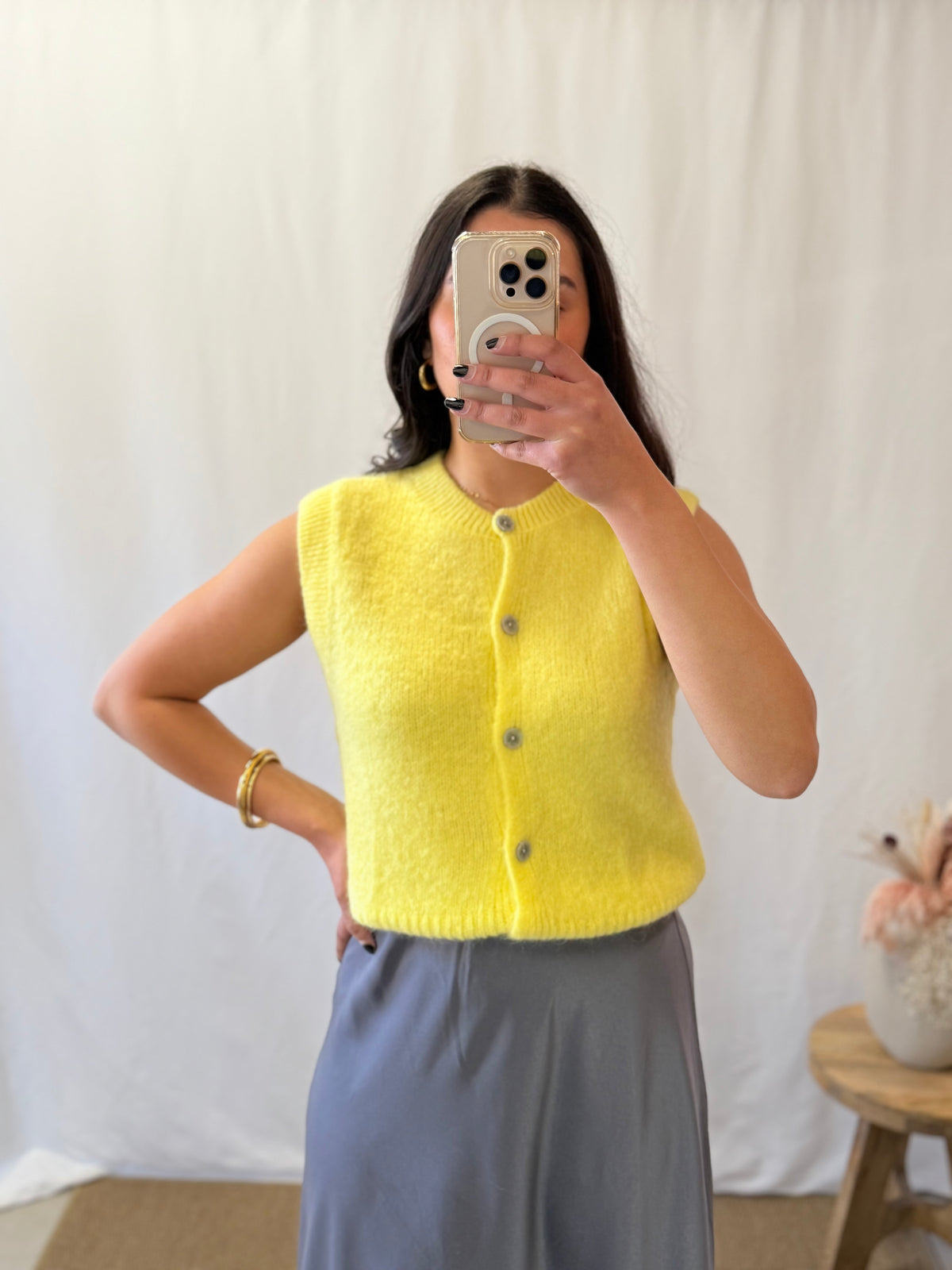 Gilet sans manches jaune - Lisa