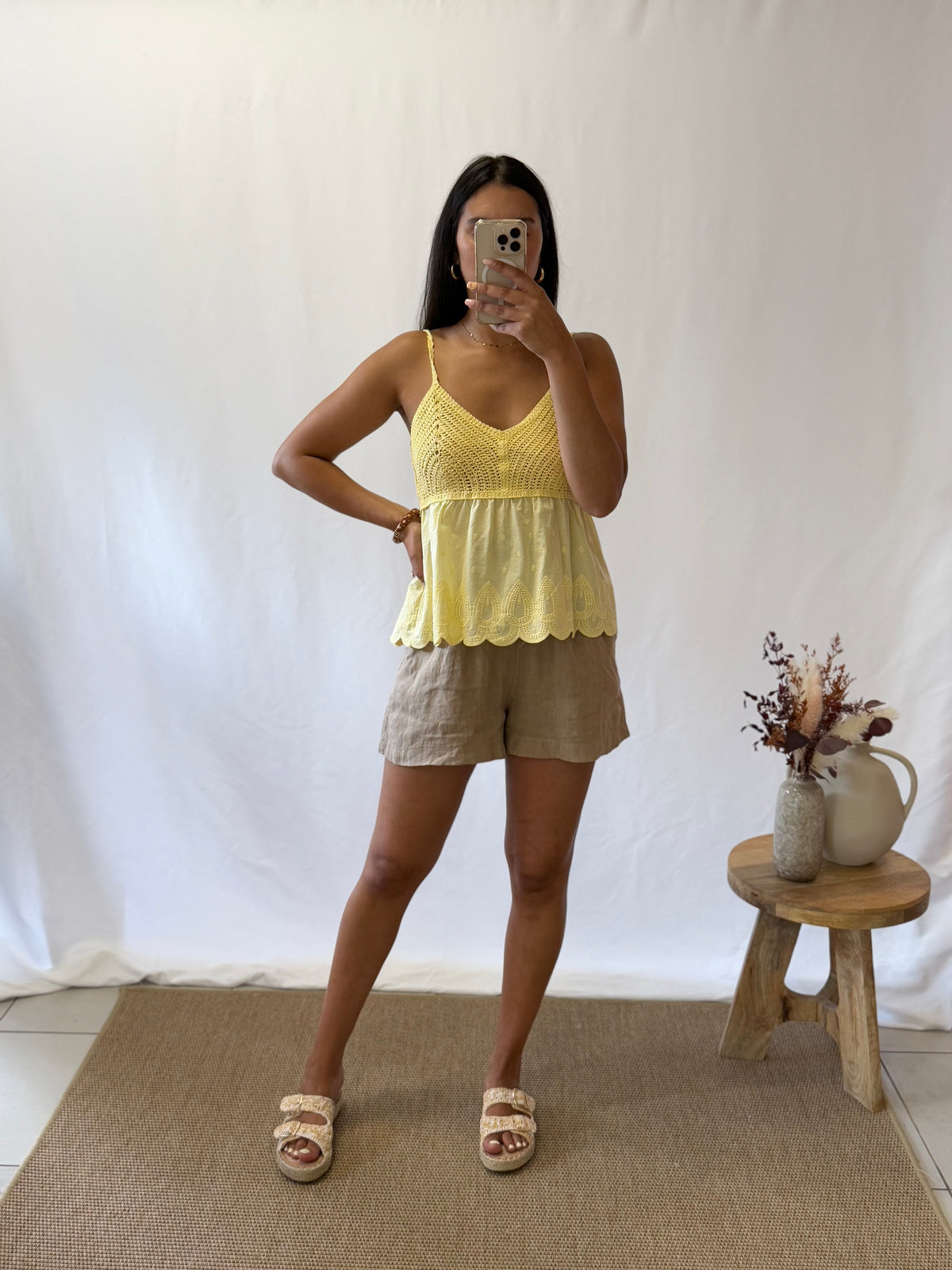 Short lin Camel - Juliette