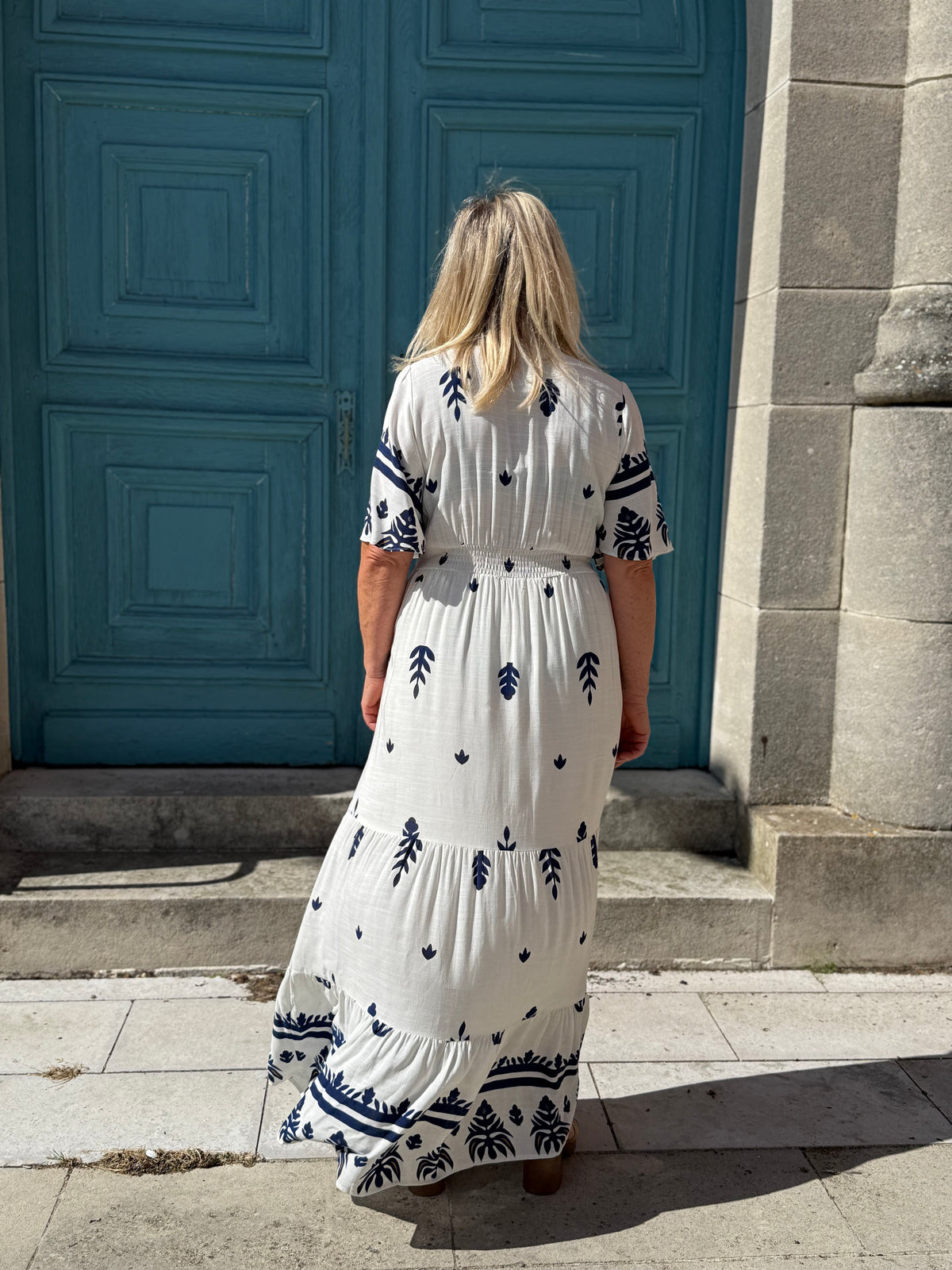 Robe longue bleu - Aurel