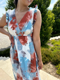 Robe longue terracotta - Anais