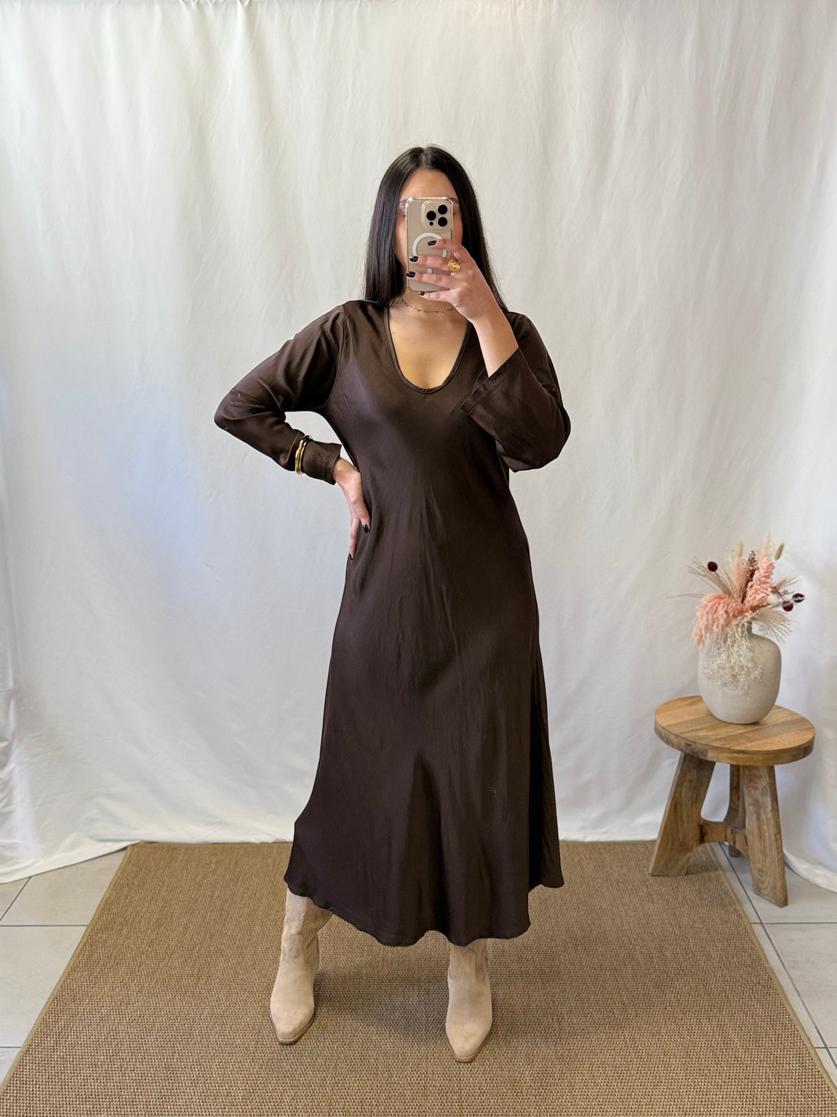 Robe marron - Auda