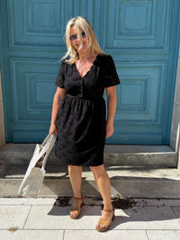 Robe broderie noir - Lou