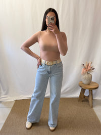 Haut cachemire rose poudre - Anais