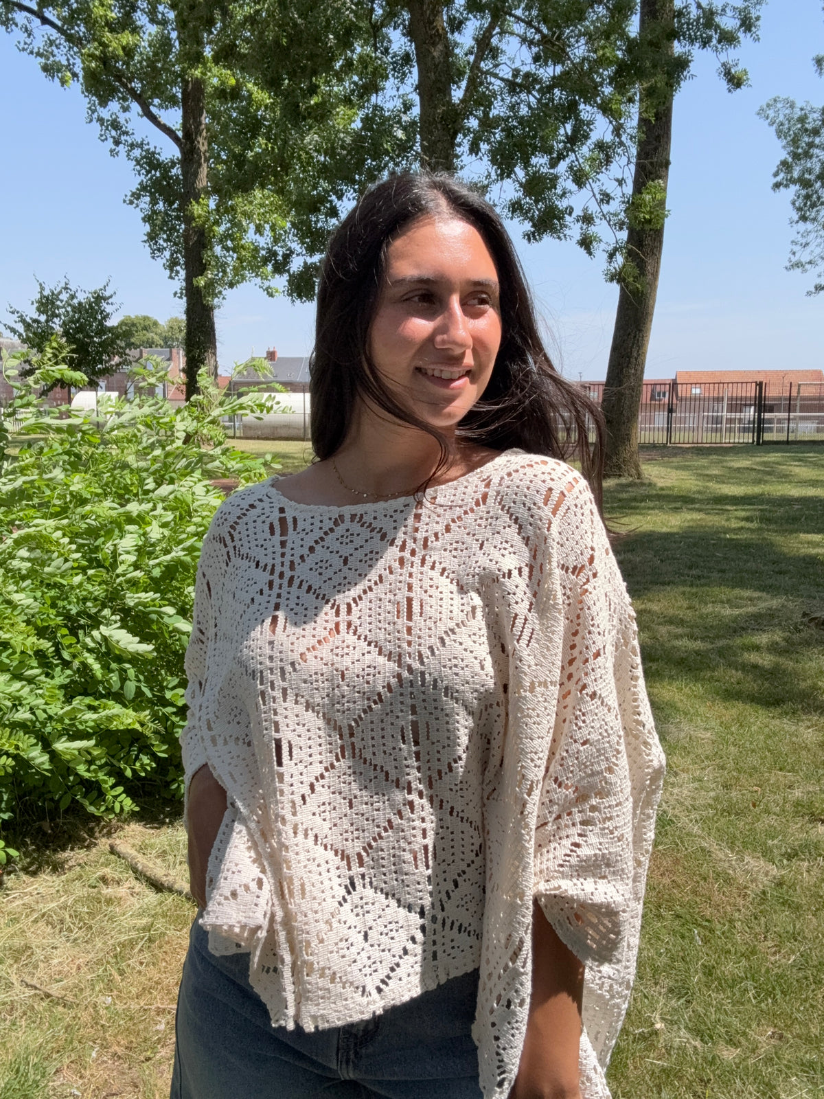 Haut crochet chauve souris - Nadia