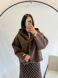 Manteau laine brown - Flora