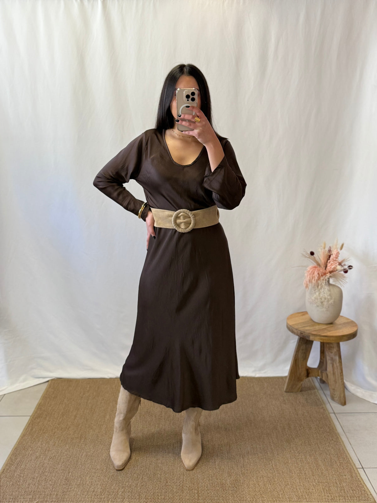 Robe marron - Auda