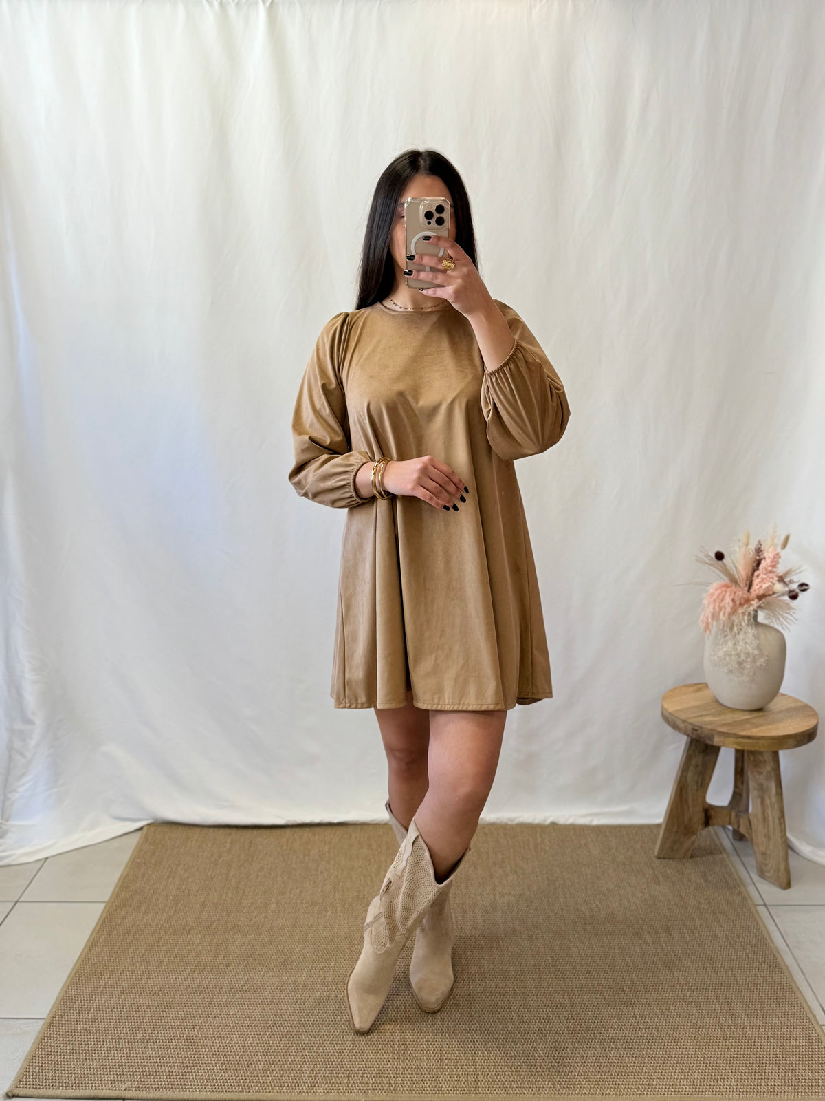 Robe daim Camel - Vanes