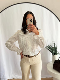 Blouse broderie blanc - Oslo