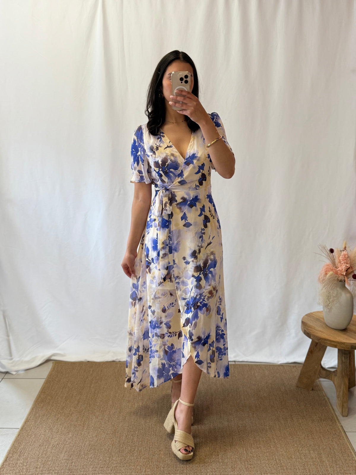 Robe longue bleu - Calfa