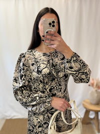 Robe longue motifs - Adix