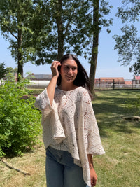 Haut crochet chauve souris - Nadia