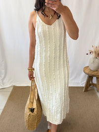 Robe volants beige - Azio