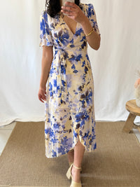 Robe longue bleu - Calfa