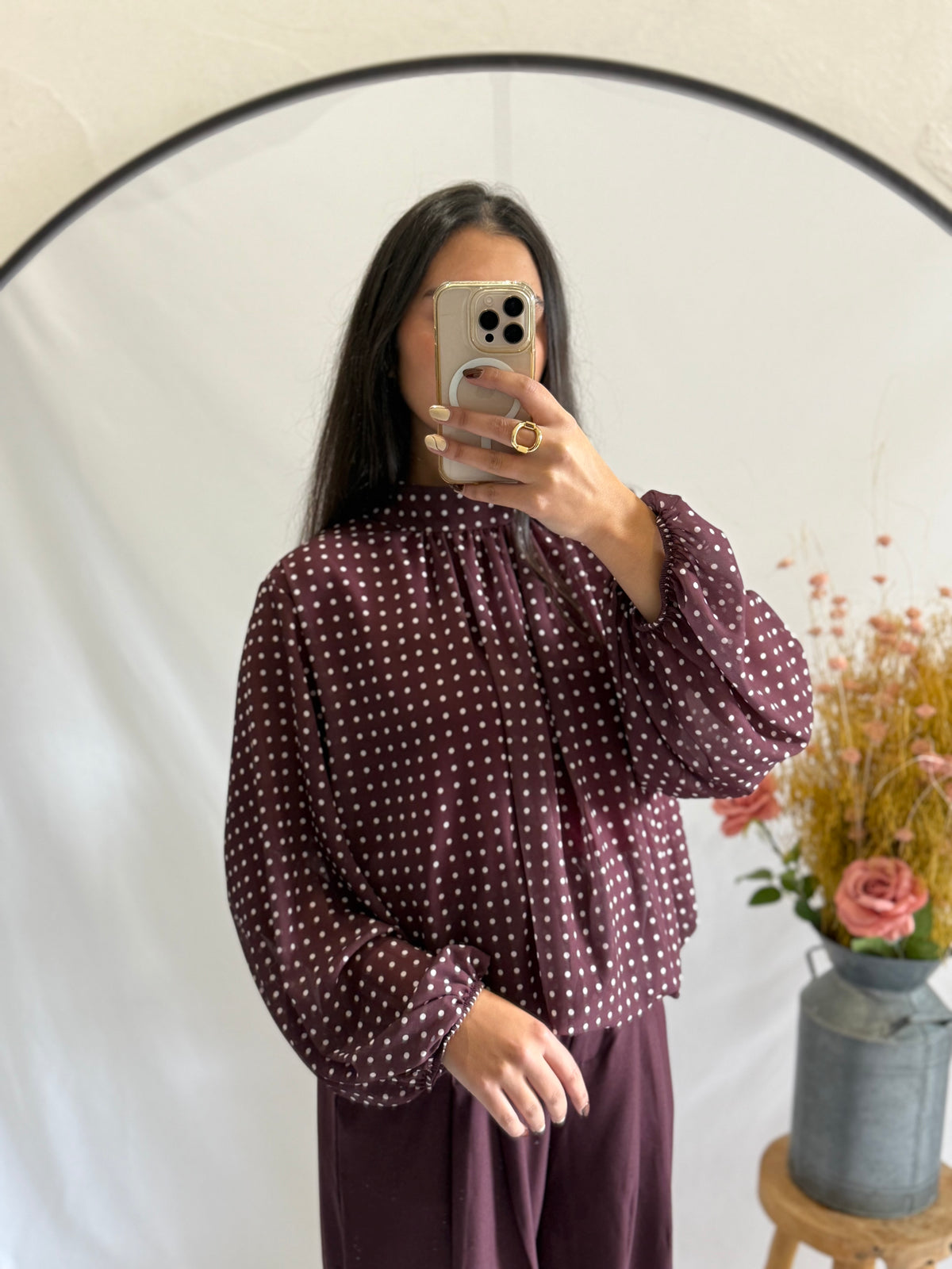 Blouse à pois - Choco