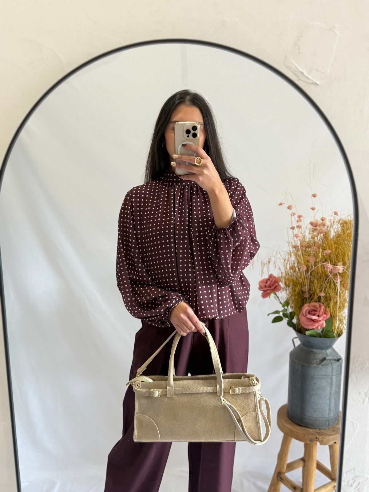 Blouse à pois - Choco