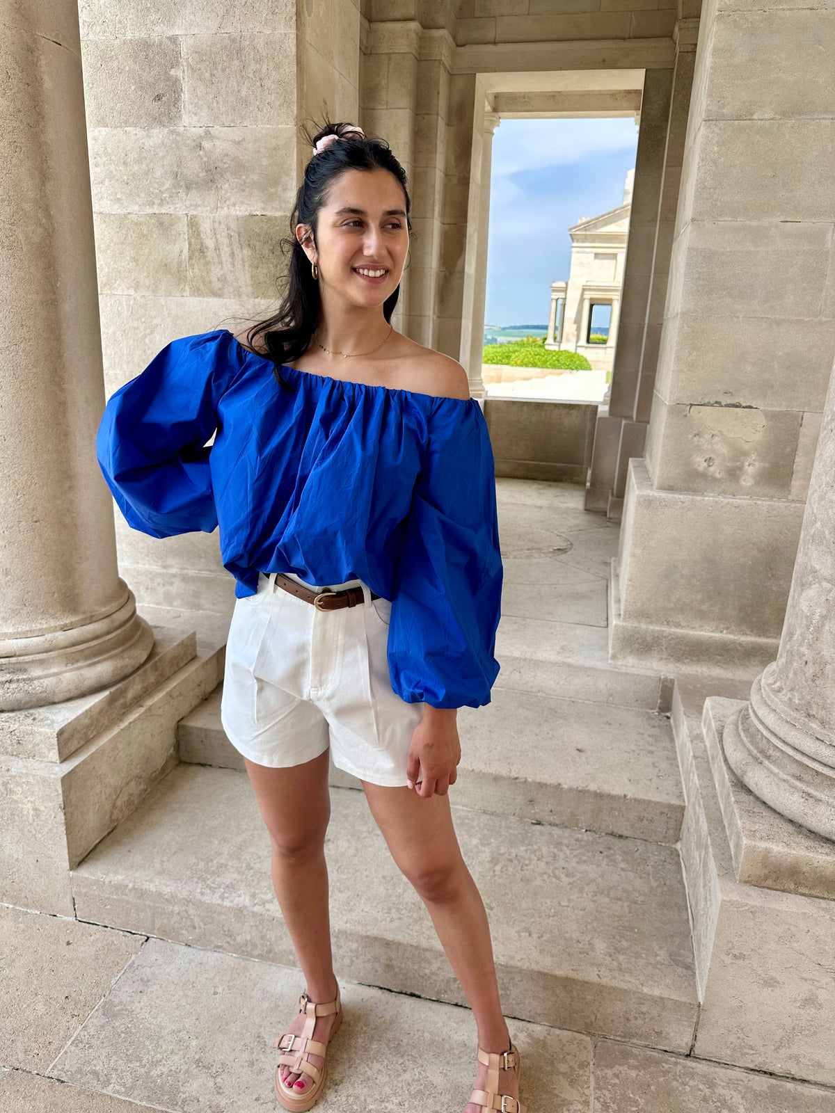 Blouse bleu royal - Lucass