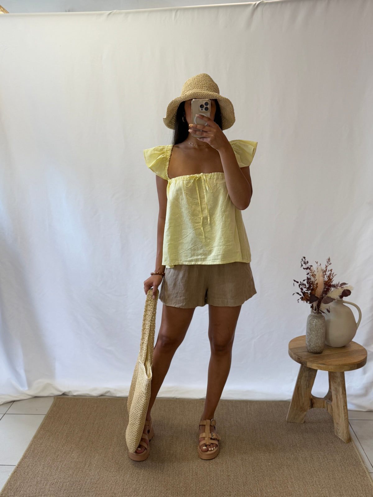 Short lin Camel - Juliette