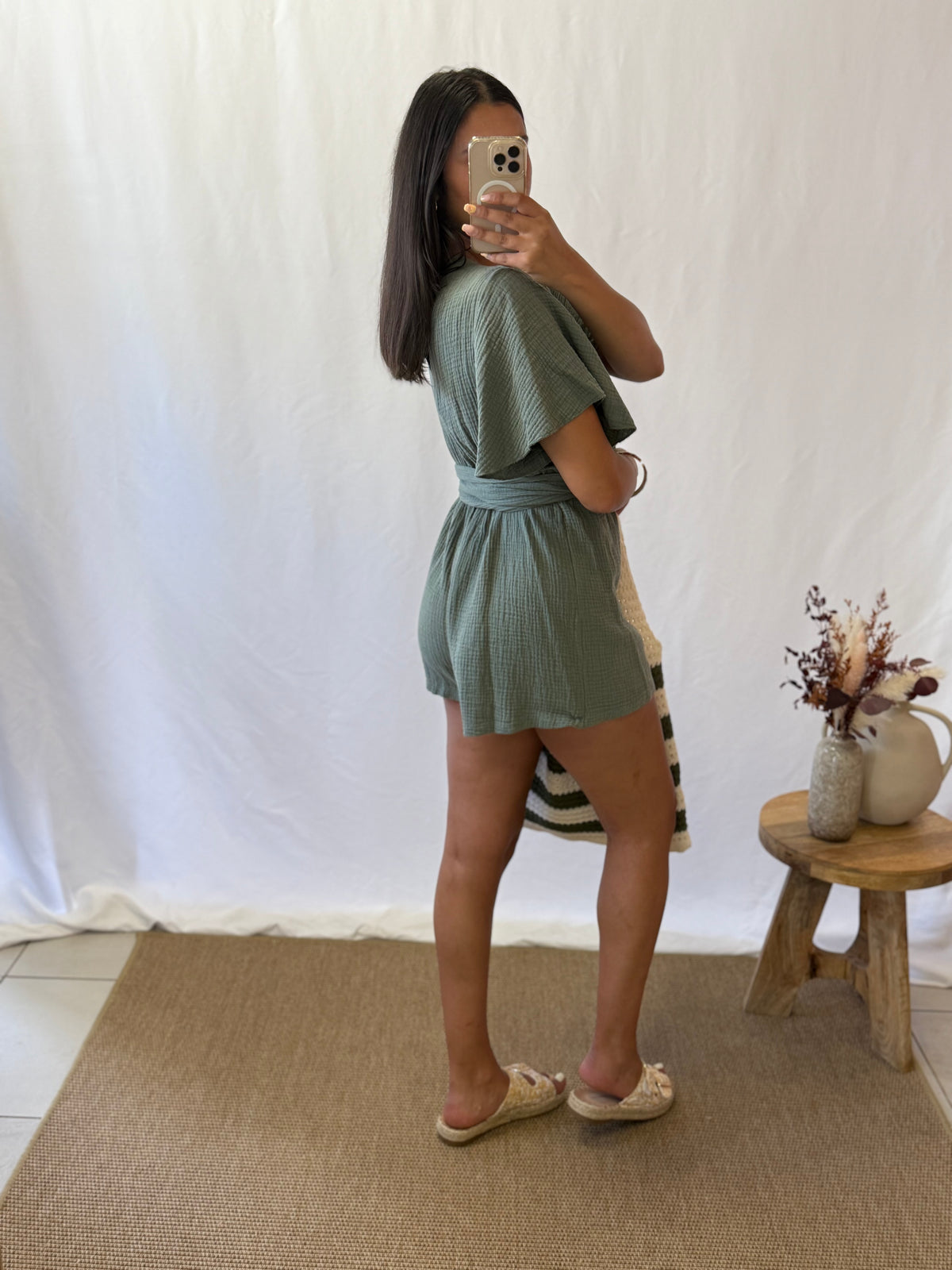 Combi short kaki - Valia