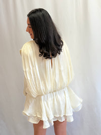 Robe ecru volant - Agatha