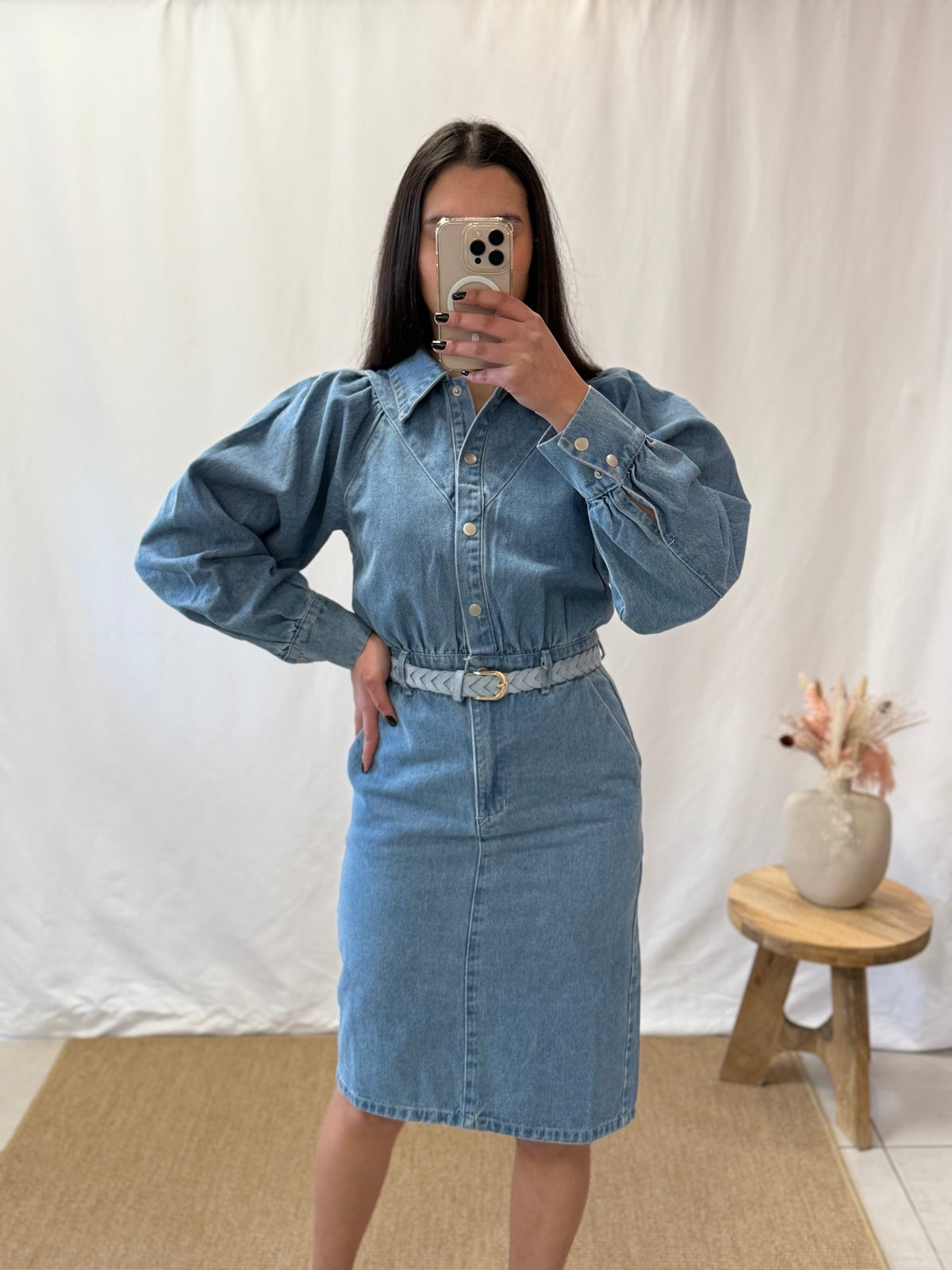 Robe long jean - Lucie