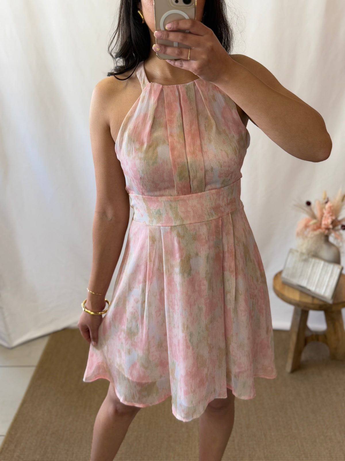 Robe courte rose - Nelo