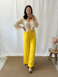 Pantalon fluide jaune - Paula