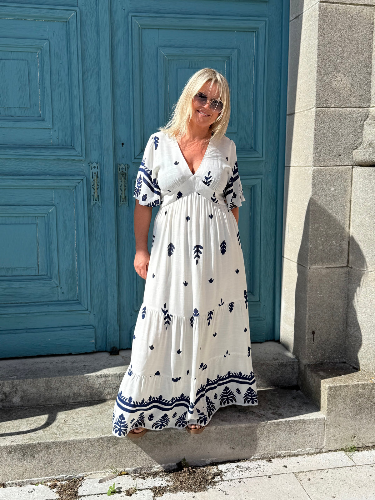 Robe longue bleu - Aurel