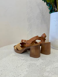 Sandale talon camel - Marta