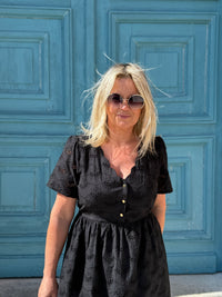 Robe broderie noir - Lou
