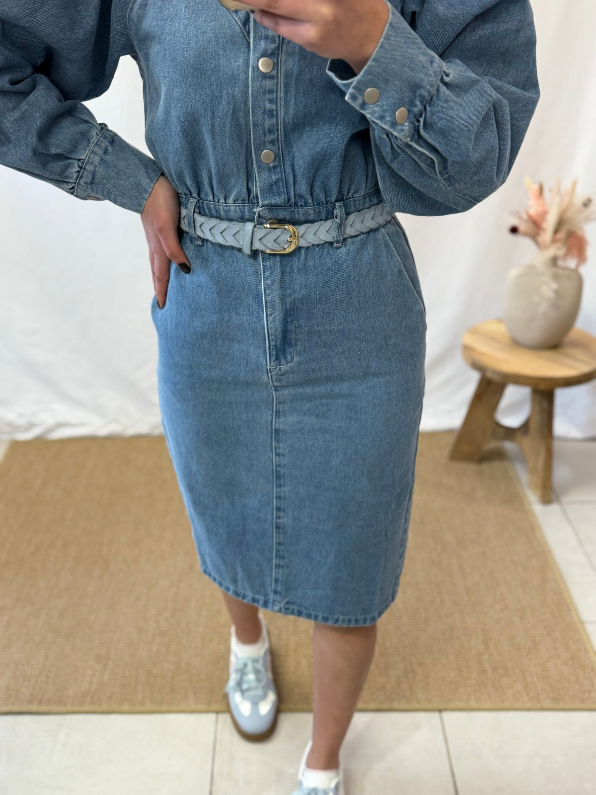 Robe long jean - Lucie