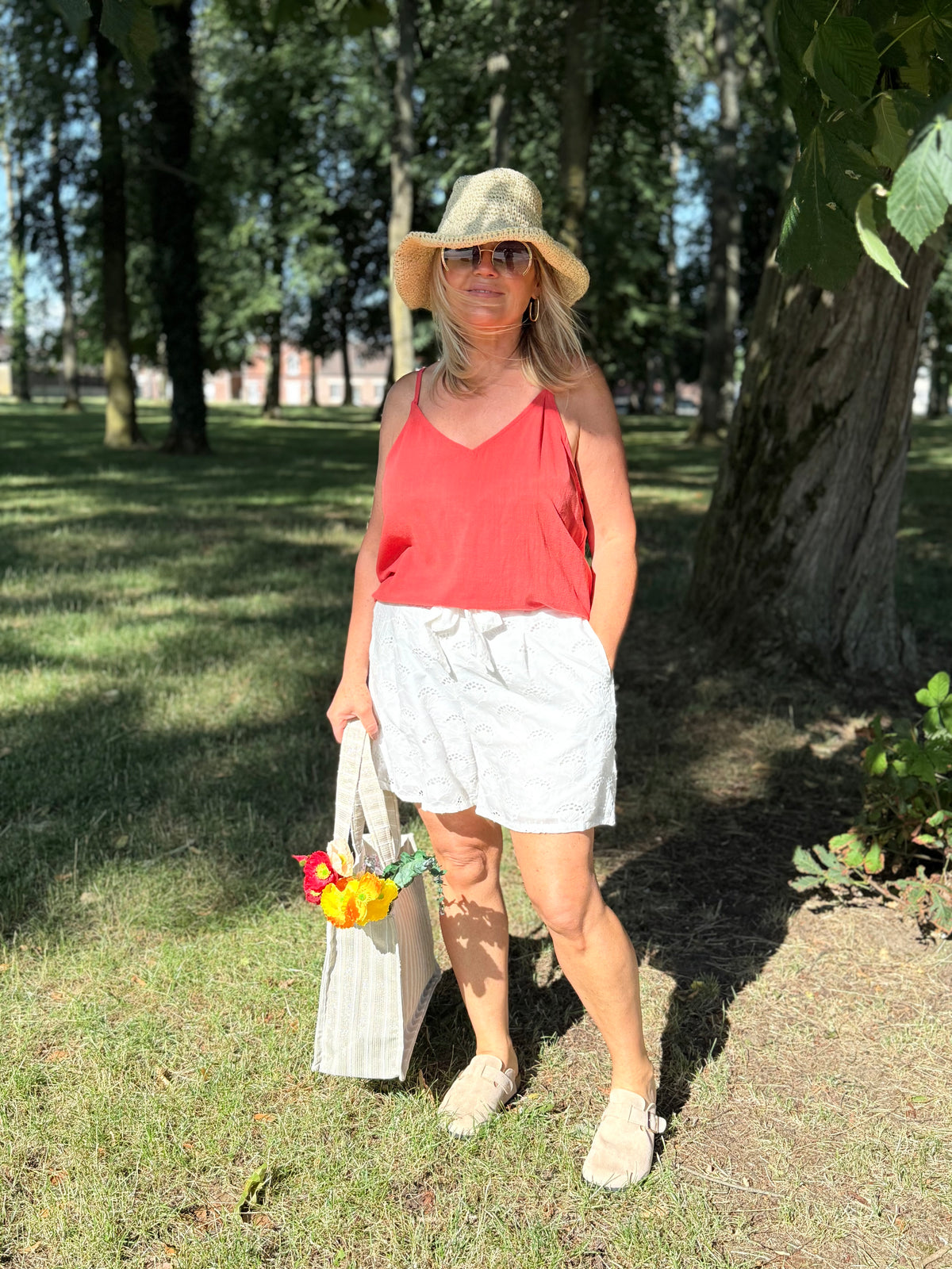 Short broderie blanc - Lola