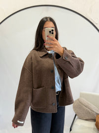 Veste laine brown - Flora