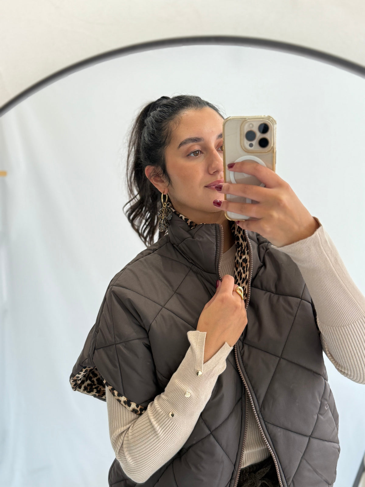 Veste réversible - Léopard