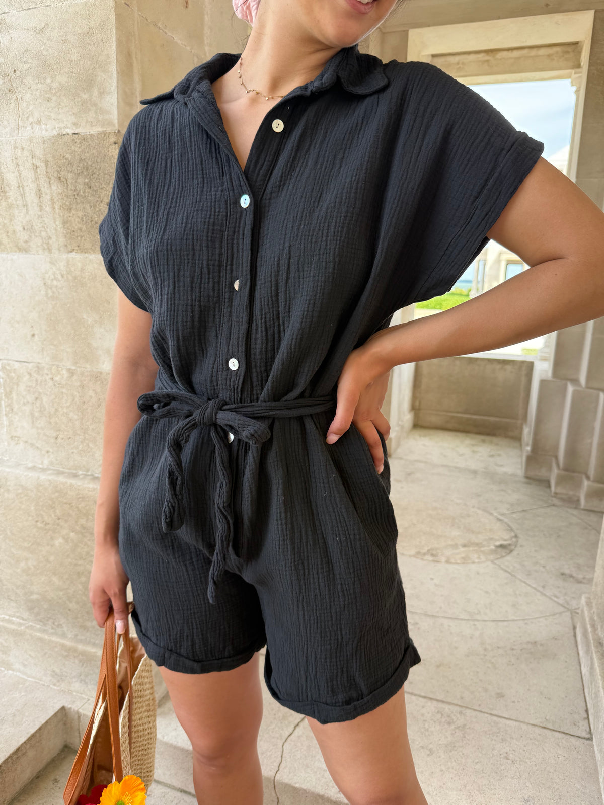 Combi short noir - Olisa