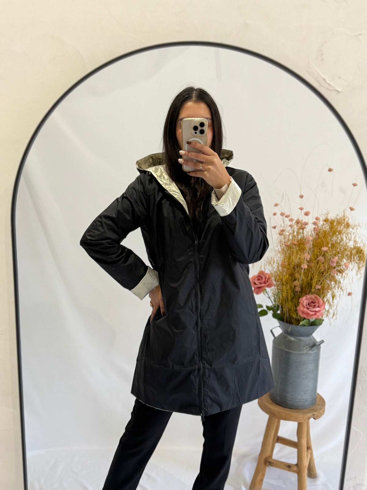 Parka noir or - Leon