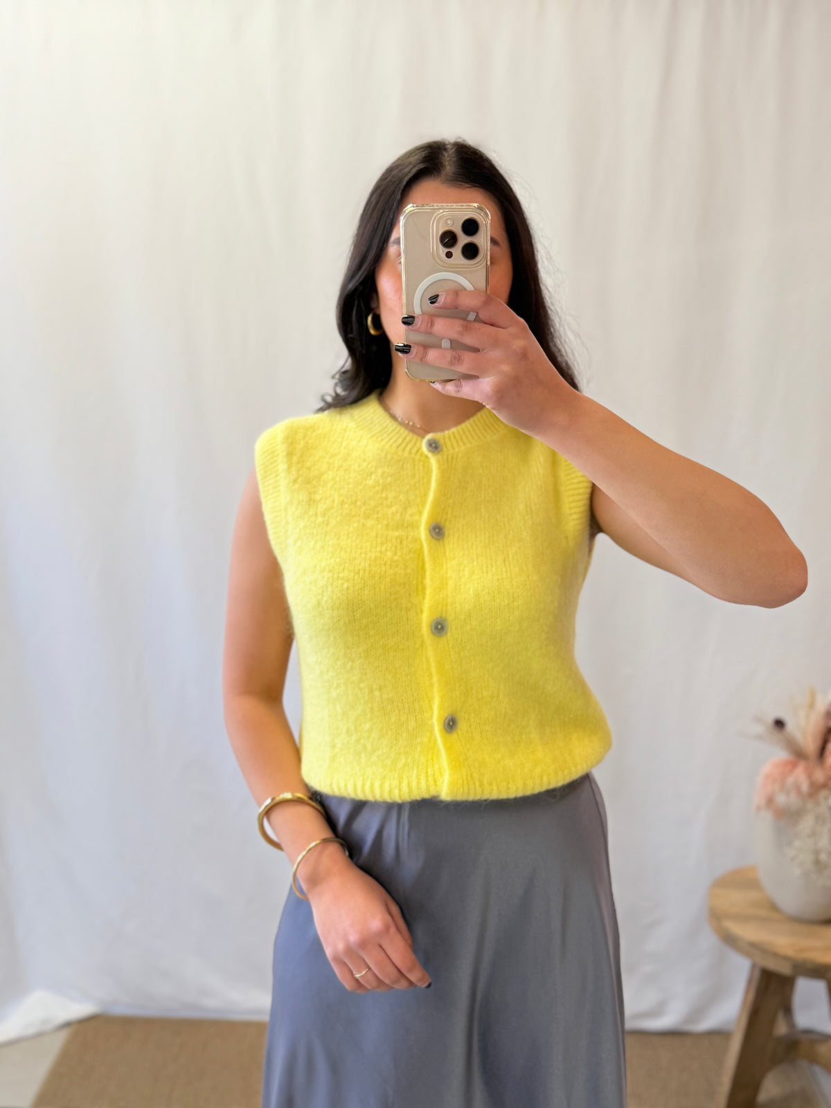 Gilet sans manches jaune - Lisa