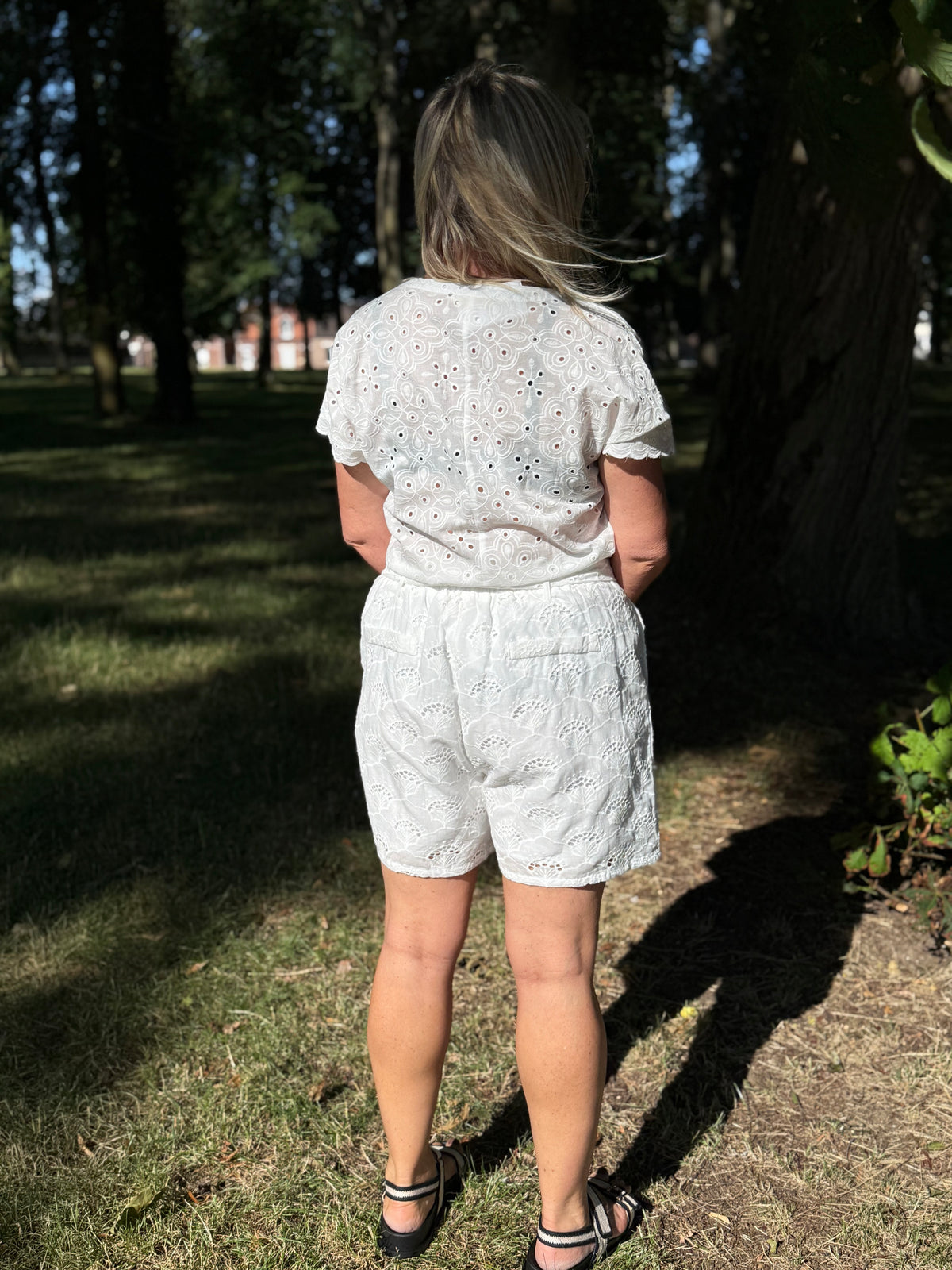 Short broderie blanc - Lola