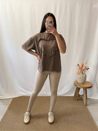 Legging côtelé beige - Gili