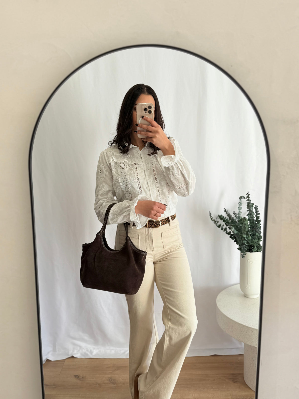 Blouse broderie blanc - Oslo