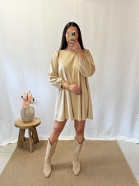 Robe daim ecru - Vanes